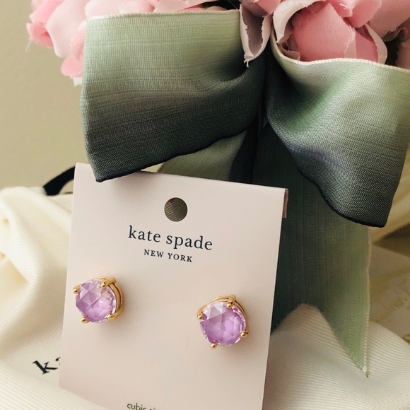 π Kate Spade Enamel Gumdrop stud Lilac earrings
